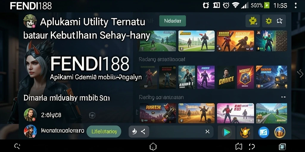 Screenshot tampilan antarmuka FENDI188 yang intuitif dan mudah digunakan.