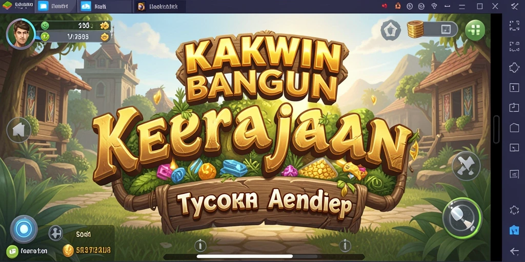 Screenshot gameplay KAKWIN menampilkan suasana bisnis yang dinamis dan menyenangkan.