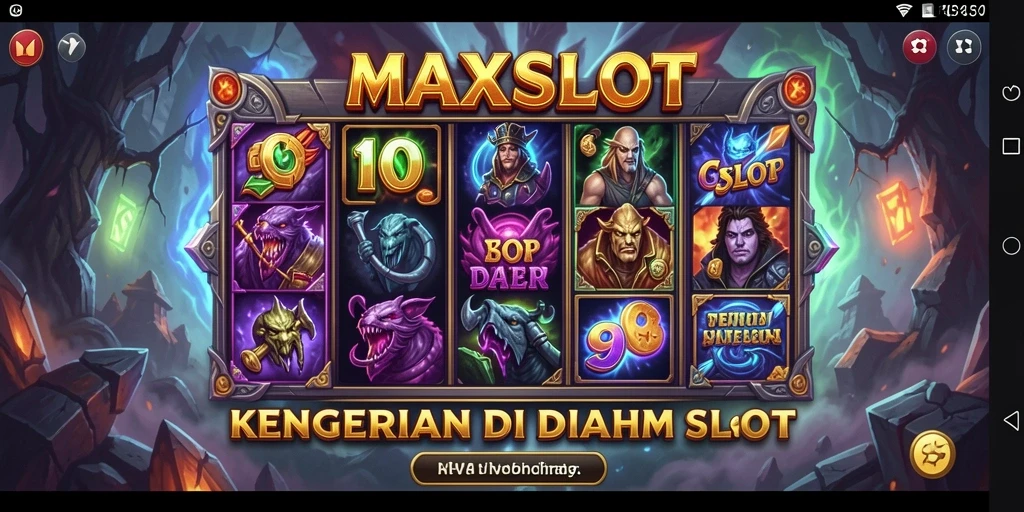 Tampilan menyeramkan dari gameplay MAXSLOT yang mendebarkan.