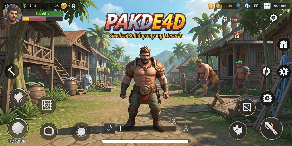 Gameplay menarik dari PAKDE4D yang menunjukkan interaksi karakter.