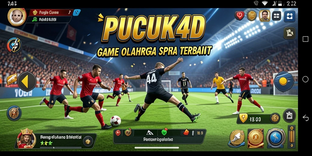 Tampilan gameplay PUCUK4D dengan suasana olahraga yang mendebarkan.