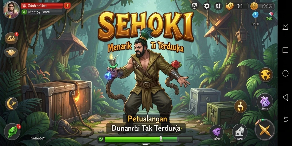 Tampilan gameplay SEHOKI yang menawan saat menjelajahi dunia petualangan.