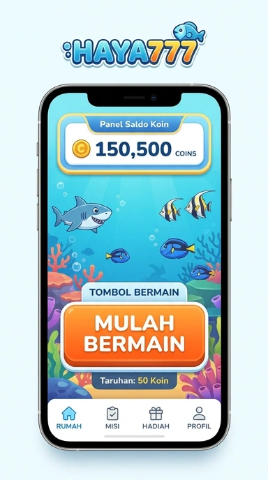 Tampilan utama aplikasi haya777 yang user-friendly.